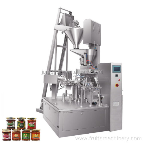 Aspetic filling machine for fruit paste processing plant